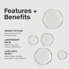 Paul Mitchell dispensing balm from bottle to show controlled amount and convenience
