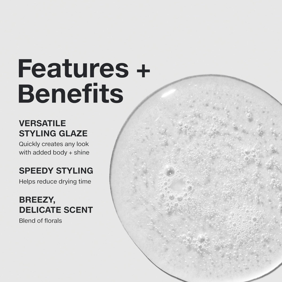 Paul Mitchell glaze texture on hand demonstrating lightweight, workable consistency