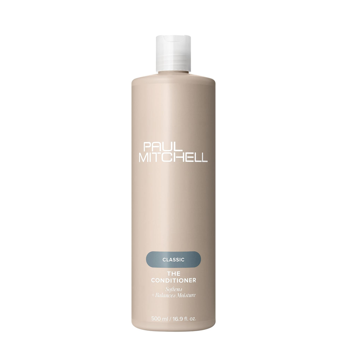 Paul Mitchell bottle front view showing product and size for clear identification
