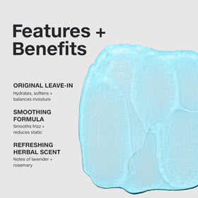 Close-up of creamy texture of Paul Mitchell conditioner demonstrating lightweight hydration