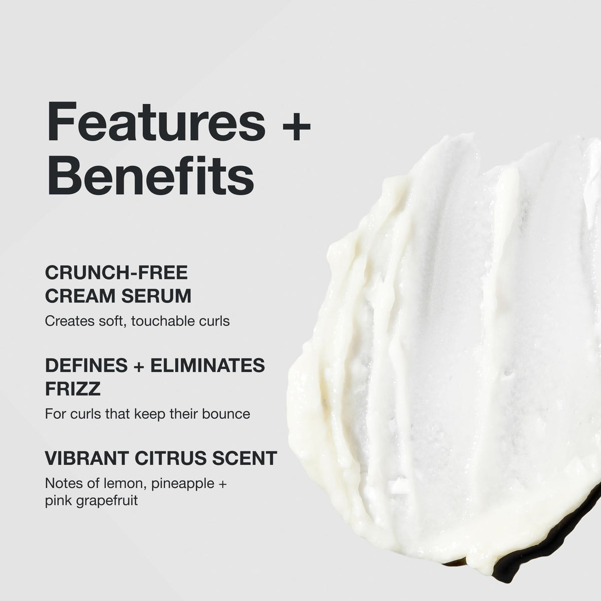 Paul Mitchell cream-serum texture on palm showing lightweight slip and hydrating consistency