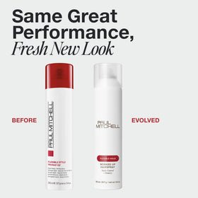 Paul Mitchell aerosol nozzle detail for precise, even spray application
