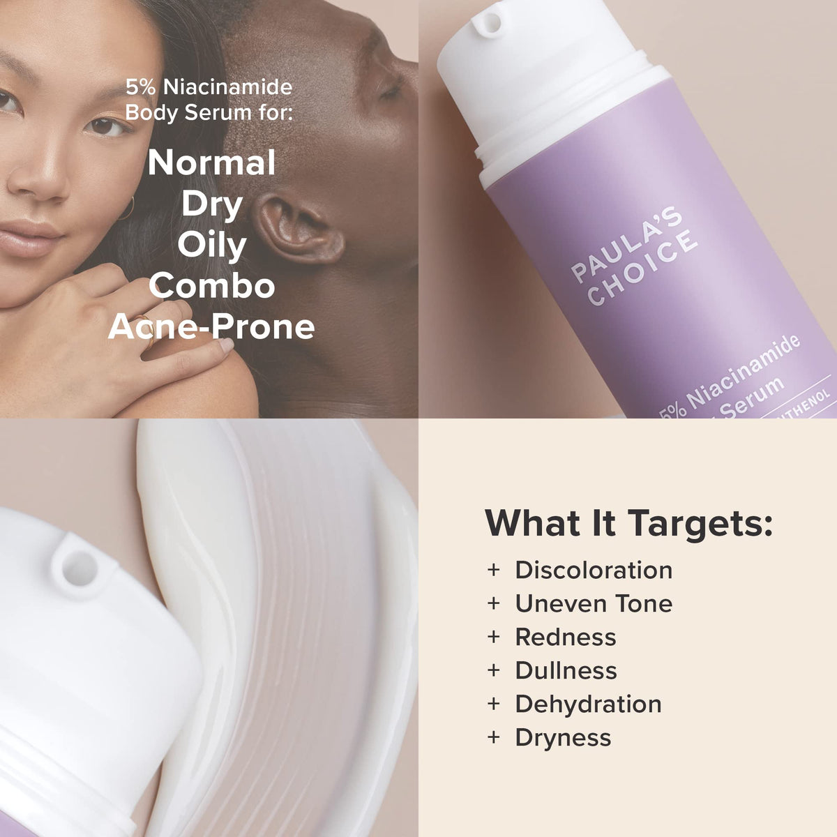 Paula's Choice being applied to chest and décolleté for even tone