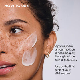Paula's Choice sunscreen applied on hand demonstrating non-greasy coverage