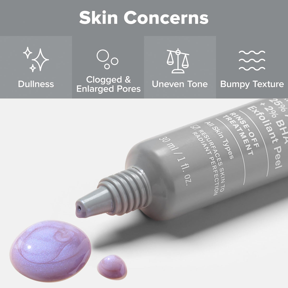 Paula's Choice applied on skin during rinse-off demonstrating easy use