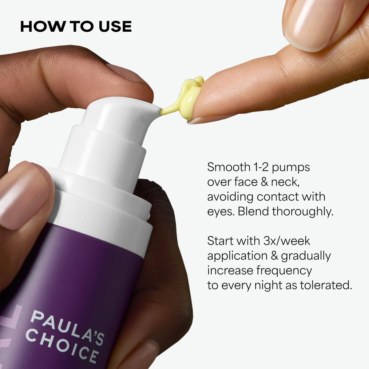 Paula's Choice before and after texture illustration showing visible refinement
