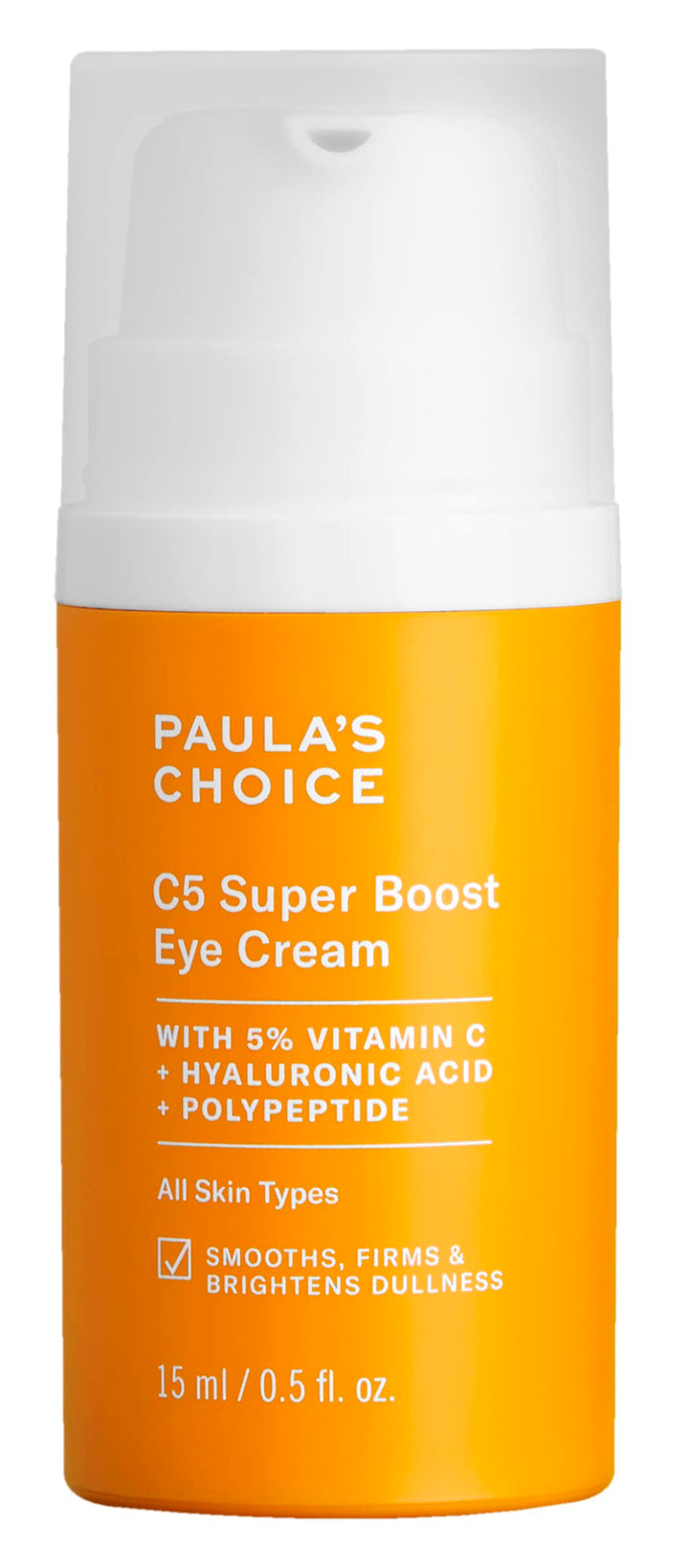 Paula's Choice front packaging showing compact opaque tube and product name benefits
