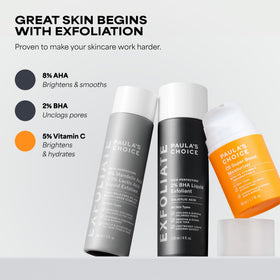 Paula's Choice lifestyle bathroom routine showing daily use benefit