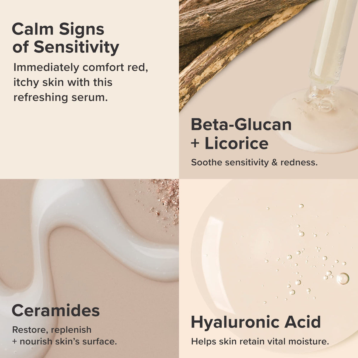 Paula's Choice close-up of ingredient label highlighting antioxidants and hyaluronic acid benefits