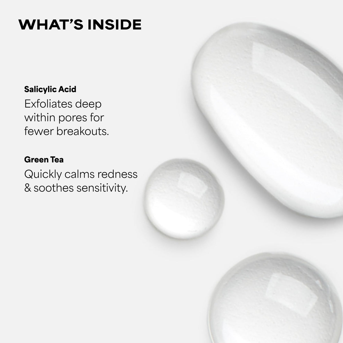 Paula's Choice drop of exfoliant on hand demonstrating easy application