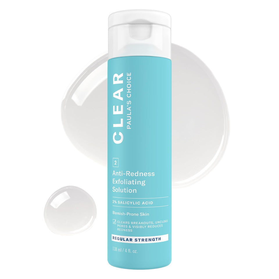 Paula's Choice front packaging showing bottle and label, clear treatment benefits