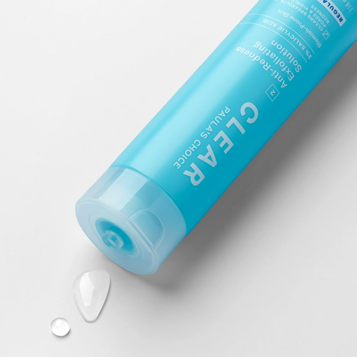 Paula's Choice liquid texture close-up illustrating lightweight feel and absorption