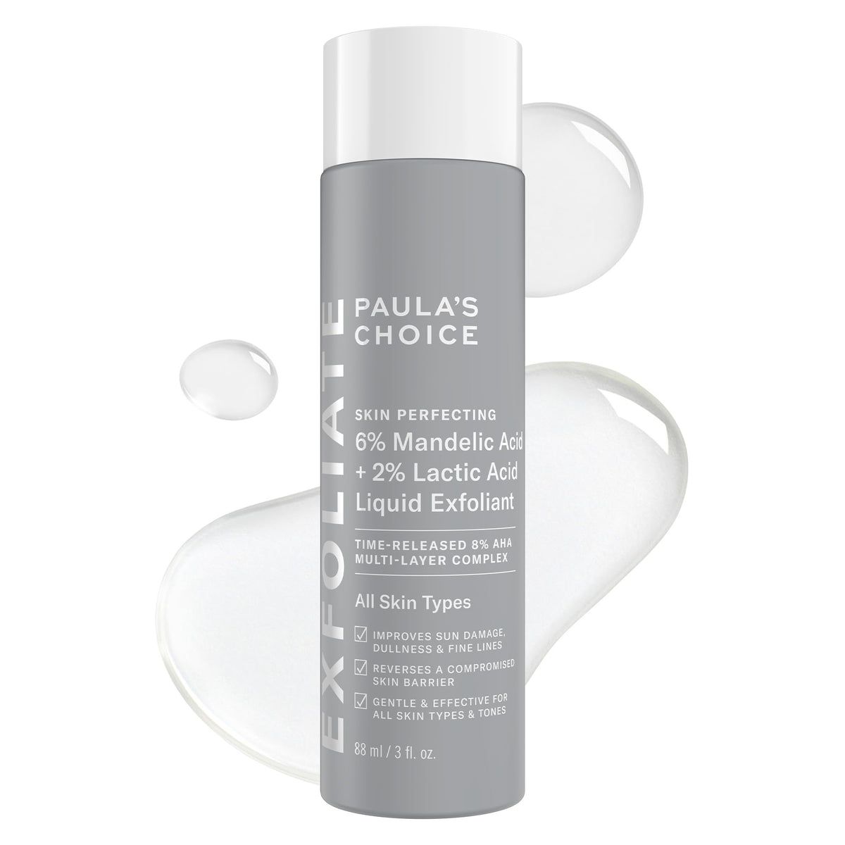 Paula's Choice front packaging showing bottle and brand clarity benefits