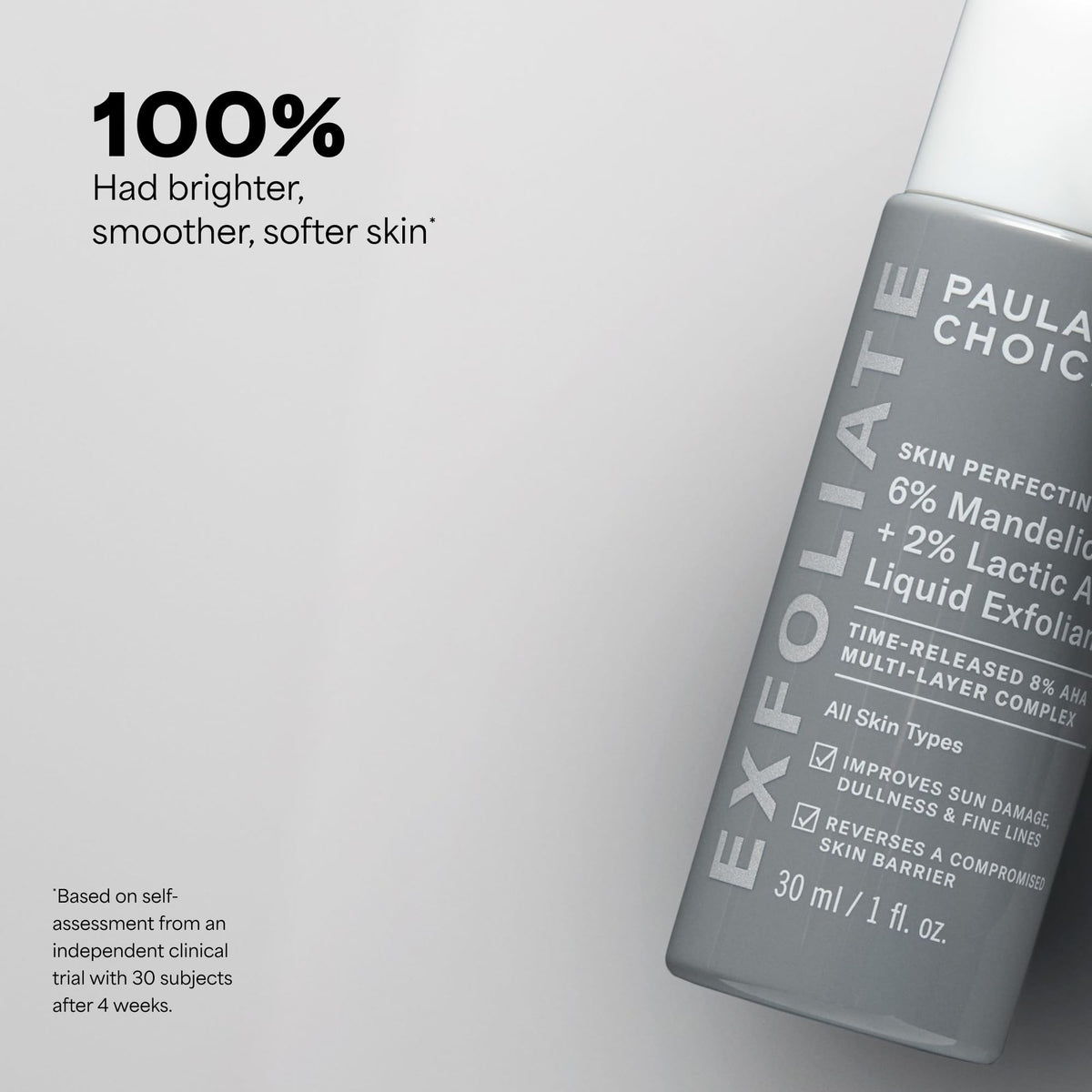 Paula's Choice liquid on cotton pad ready for gentle application