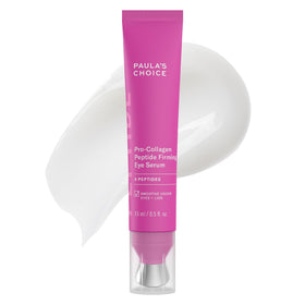Paula's Choice front bottle showing compact eye serum and clear labeling for firming benefit