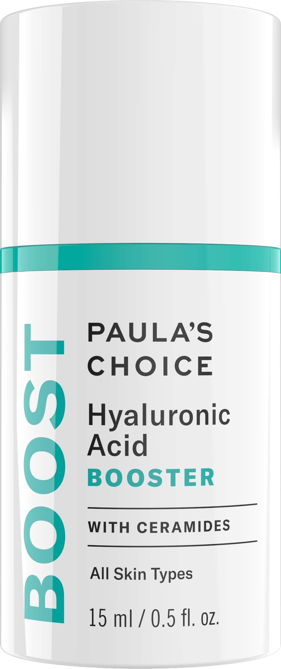 Paula's Choice front bottle showing label and compact size for easy travel