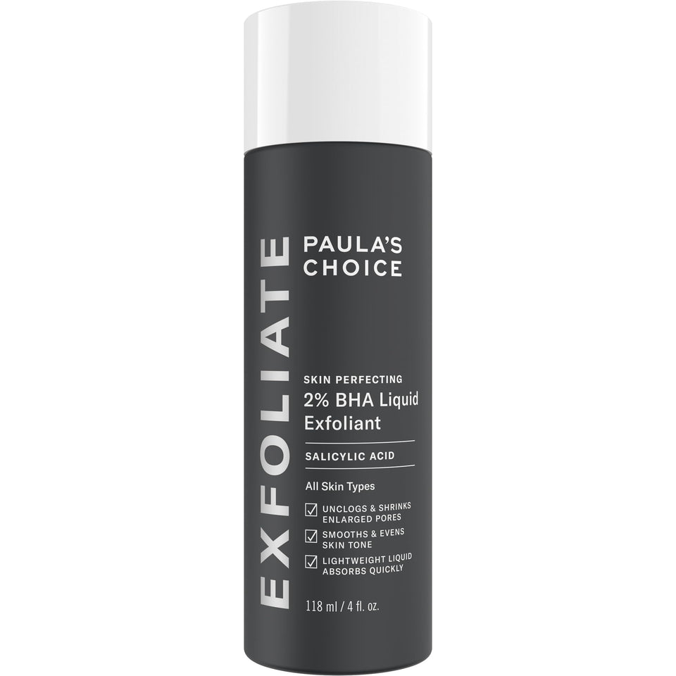 Paula's Choice front bottle showing clear packaging and benefits