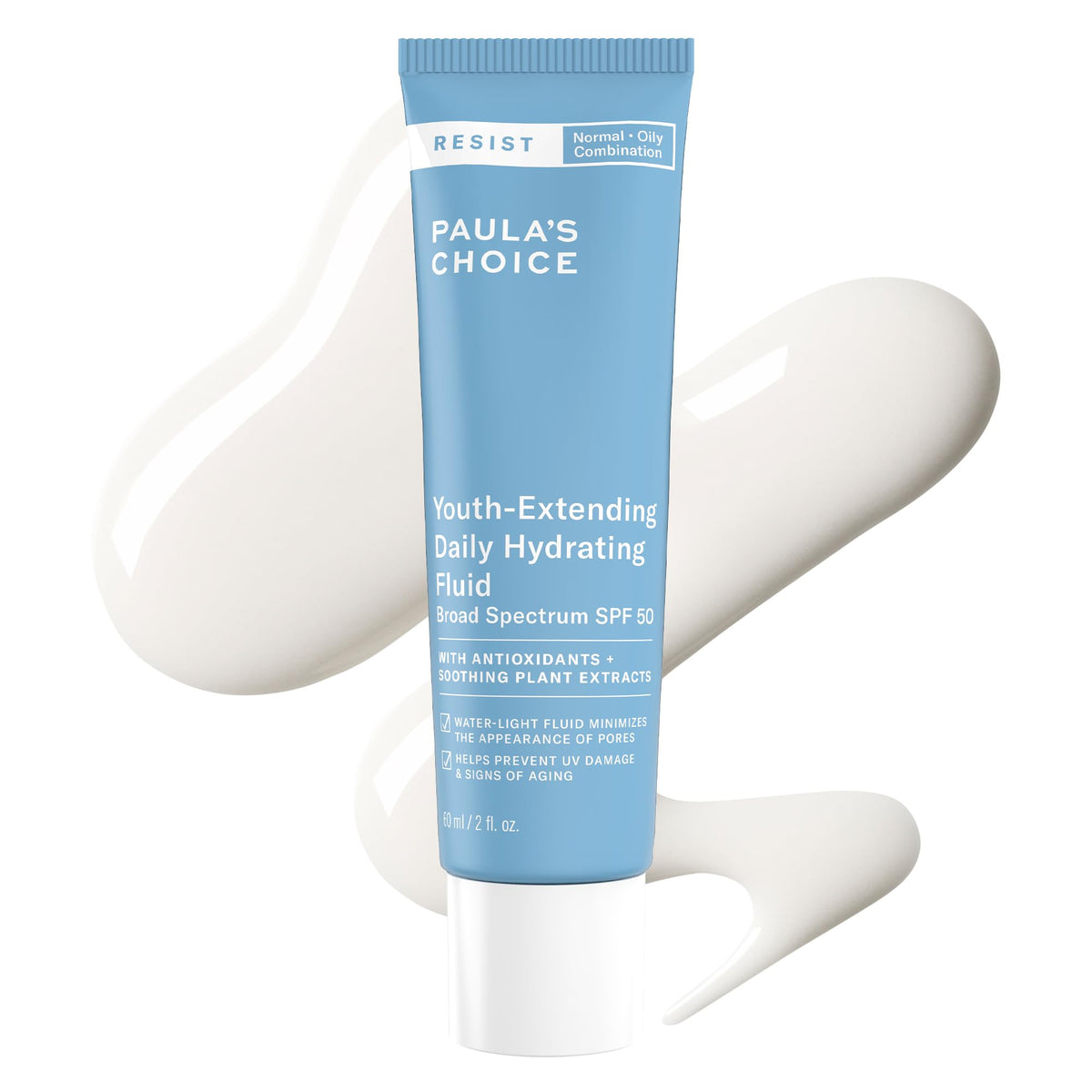 Paula's Choice front packaging showing SPF 50 and product benefit