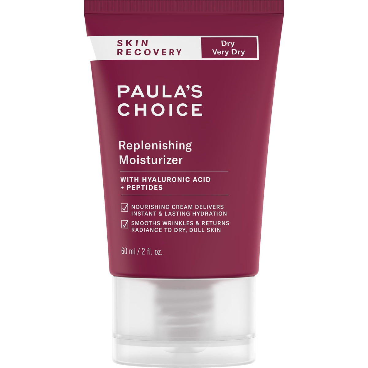 Paula's Choice front packaging showing 2 oz jar and clear label for easy identification and trust