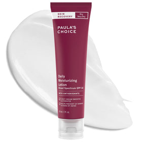 Paula's Choice front packaging of SPF 30 lotion showing brand and product benefits