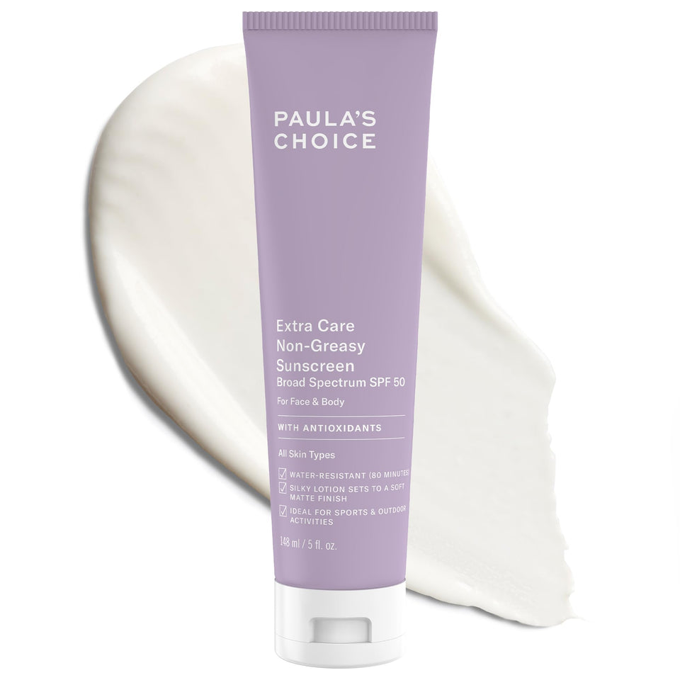 Paula's Choice front packaging showing SPF 50 protection and matte benefits