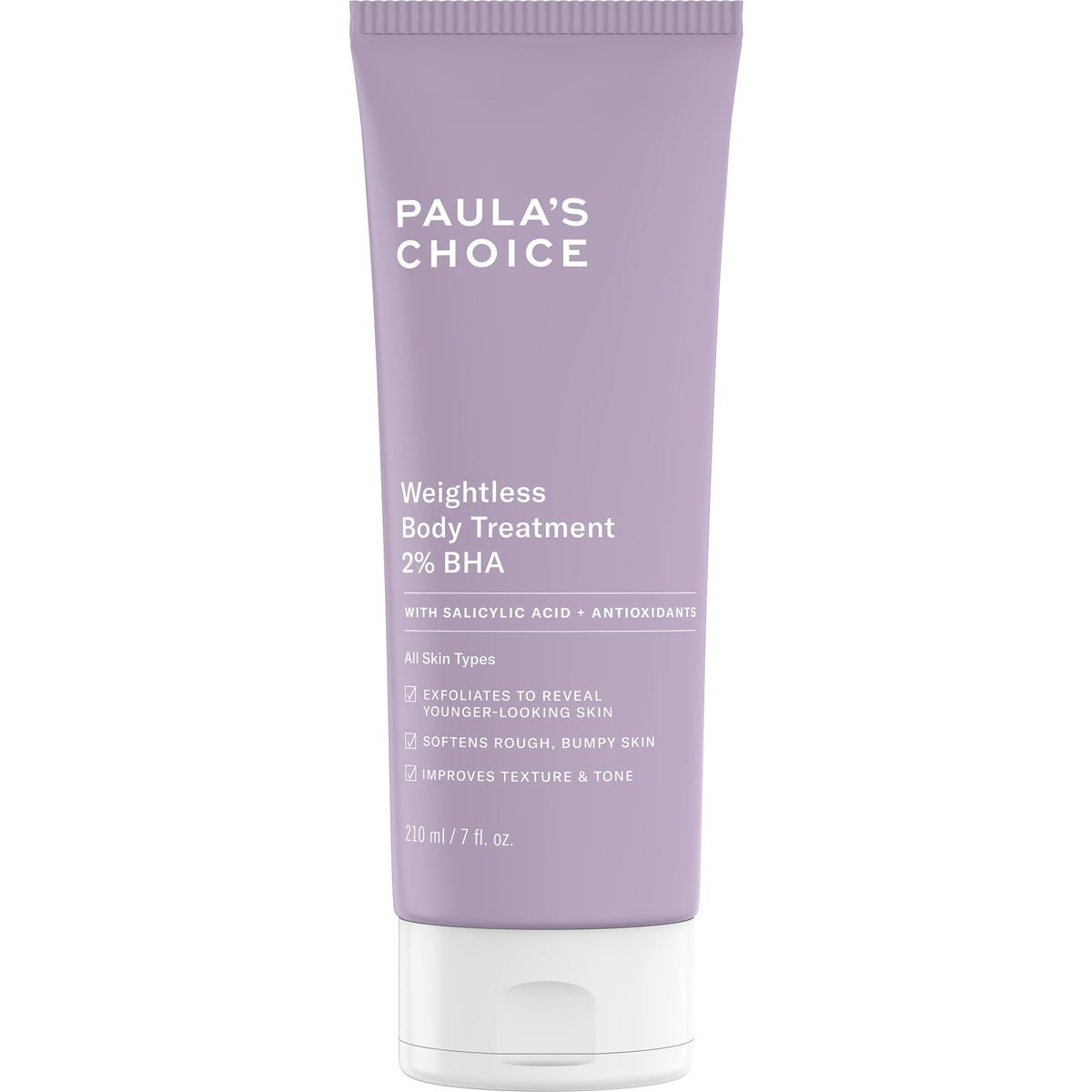 Paula's Choice front packaging showing product benefits and lightweight finish