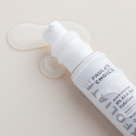 Paula's Choice gel staged with cleanser illustrating step in skincare routine