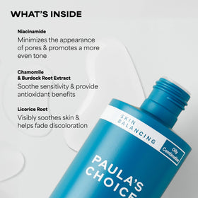 Paula's Choice ingredient label highlighting niacinamide clarity