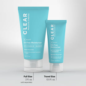 Paula's Choice CLEAR on bathroom shelf showing everyday use and convenience