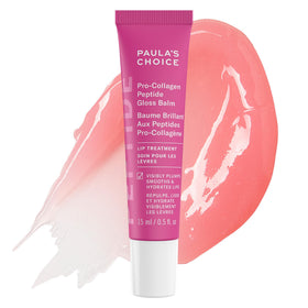 Paula's Choice tube front view showing sleek packaging and glossy finish benefit