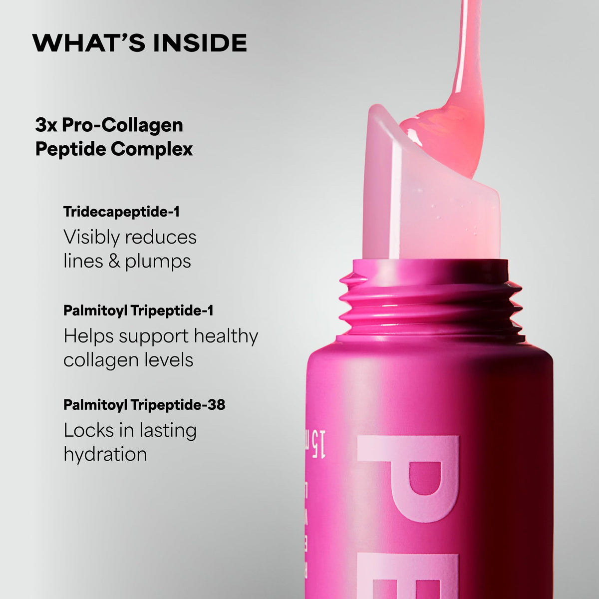 Paula's Choice product label detail highlighting peptide formula and ingredient transparency benefit