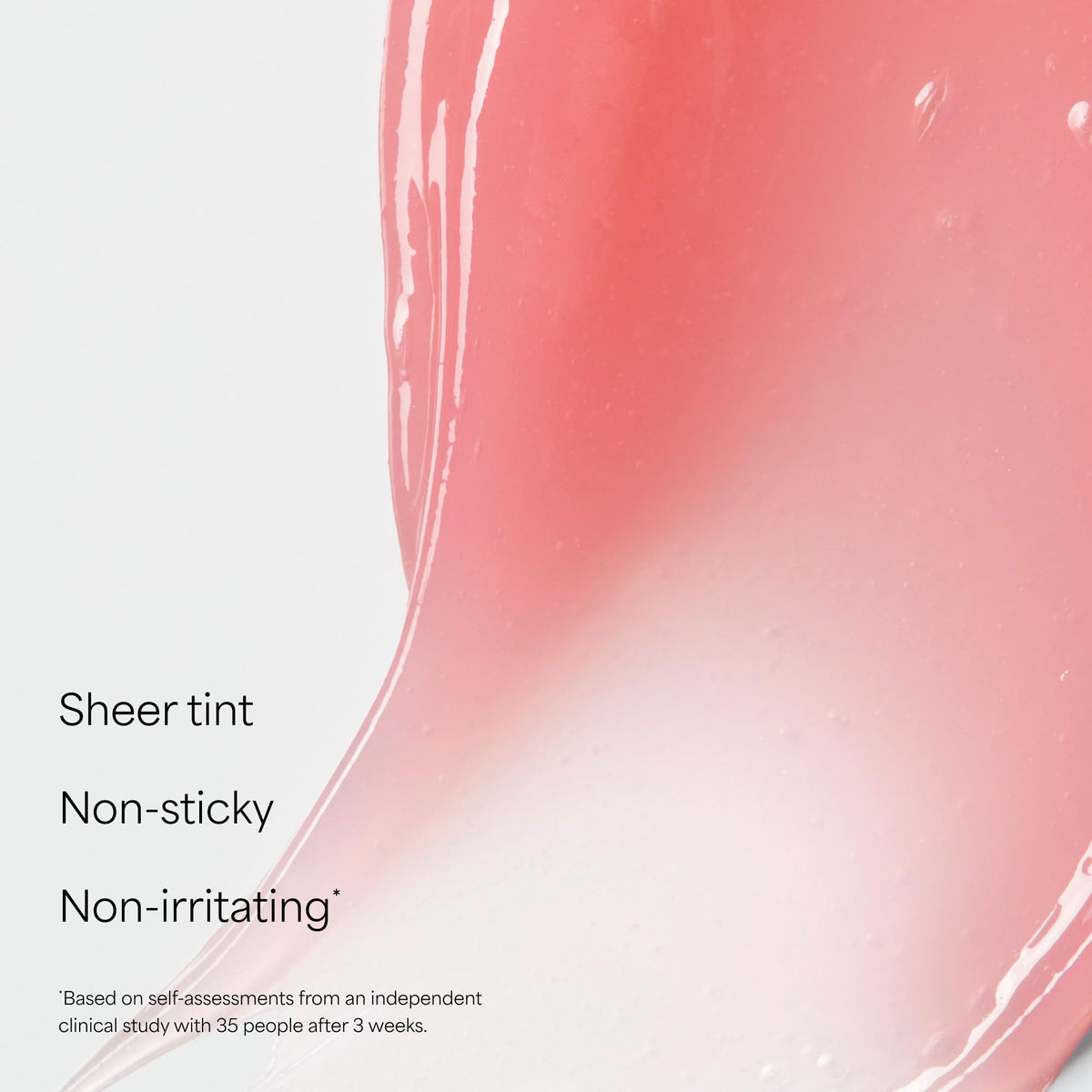 Paula's Choice swatch on hand illustrating sheer tint and instant hydration benefit