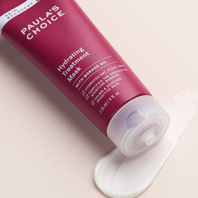 Close-up of Paula's Choice mask texture, creaminess indicates rich moisture delivery