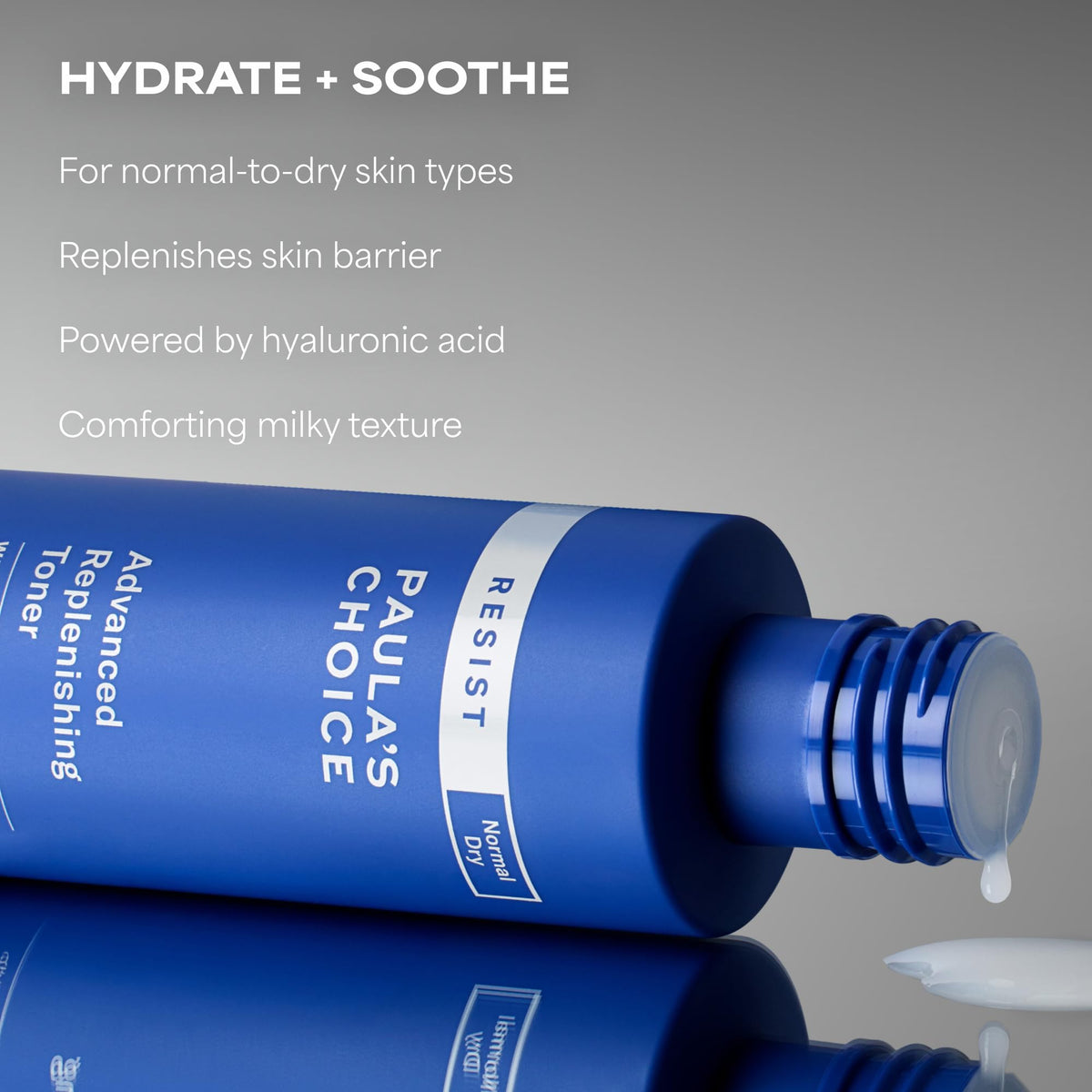 Paula's Choice bottle open pouring clear toner for easy controlled application