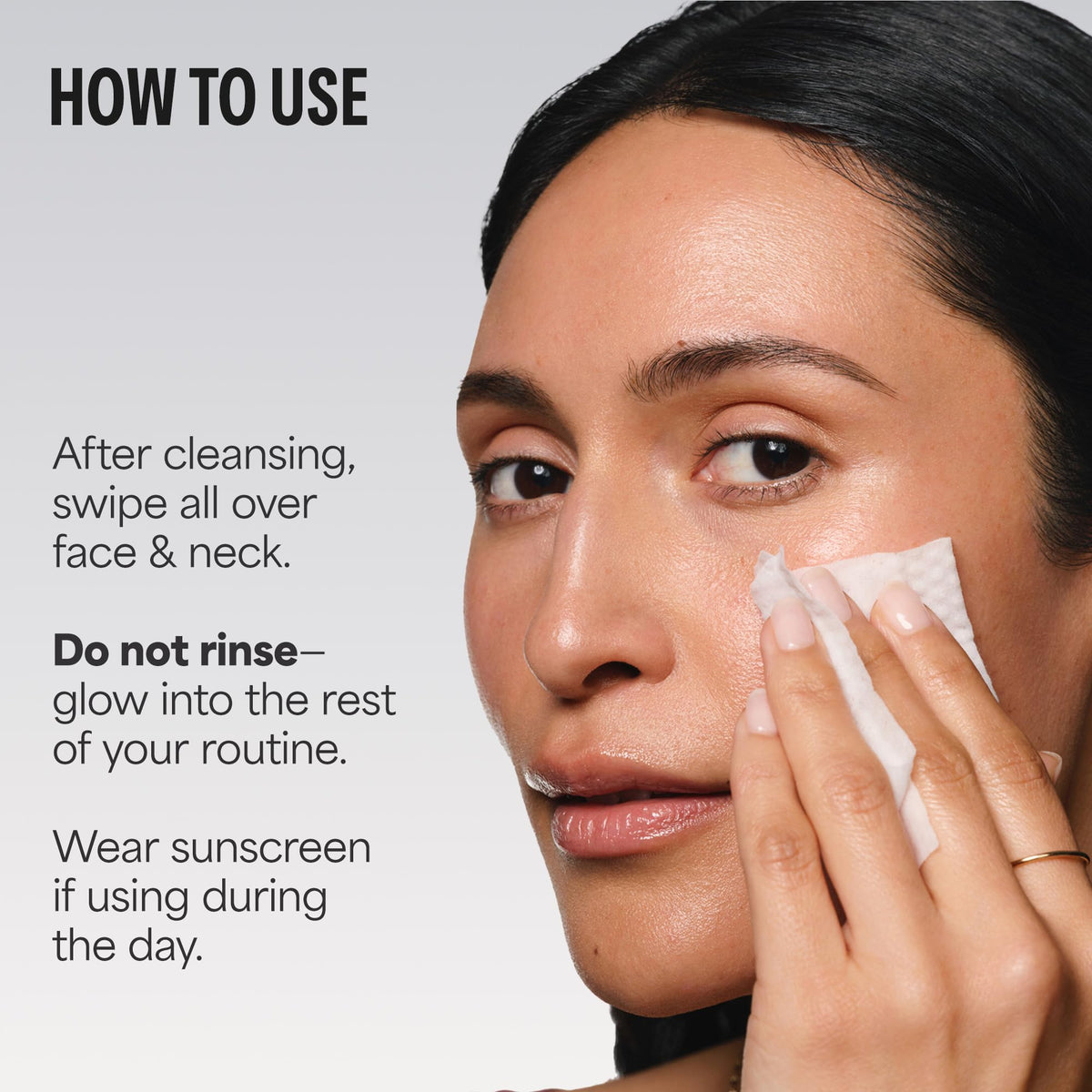 Paula's Choice close-up of pad texture highlighting gentle exfoliation action