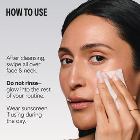 Paula's Choice close-up of pad texture highlighting gentle exfoliation action