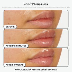 Paula's Choice Peptide Gloss Balm open to show glossy, hydrating finish
