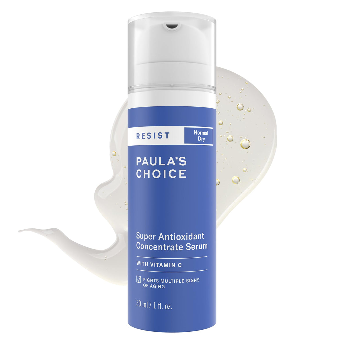 Paula's Choice bottle front packaging showing product and benefits