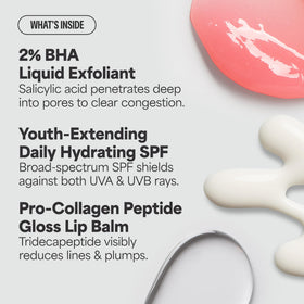 Paula's Choice travel kit styled on bathroom counter for easy routine