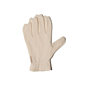 PAUME gloves front view showing organic cotton and snug fit benefit