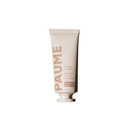 PAUME front packaging shows 2 oz balm and clear branding for convenient travel