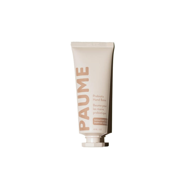 PAUME front packaging shows 2 oz balm and clear branding for convenient travel