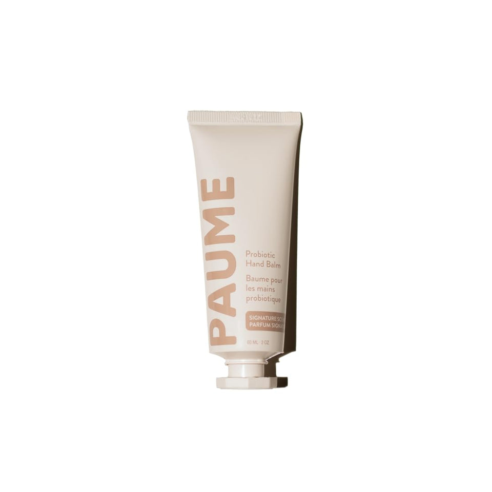 PAUME front packaging shows 2 oz balm and clear branding for convenient travel