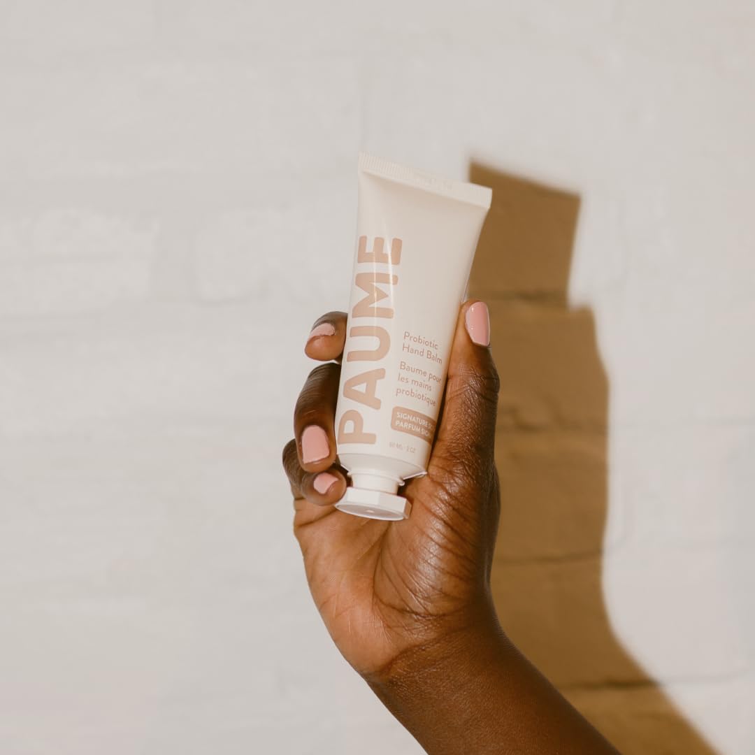 PAUME on bathroom counter in morning routine conveying fresh scented uplift