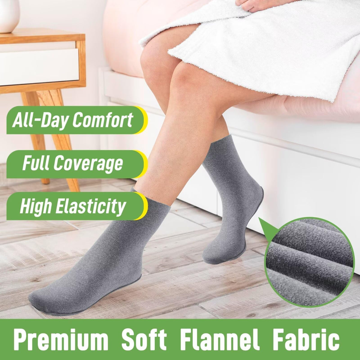 Paw Legend wrap worn on foot side view, demonstrates coverage and hands-free wearability