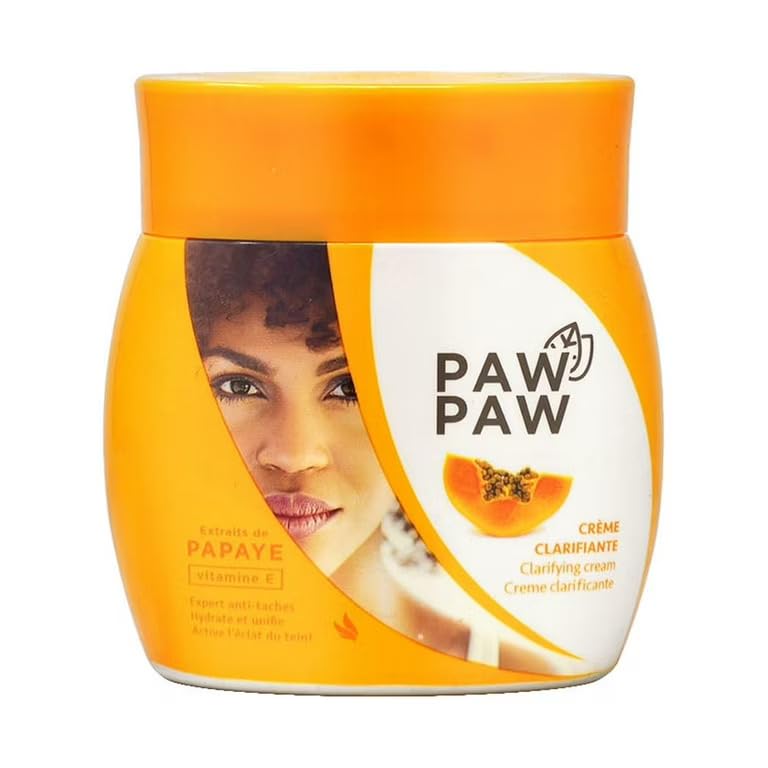 PAW PAW papaya cream front jar showing label and size for easy identification and benefits