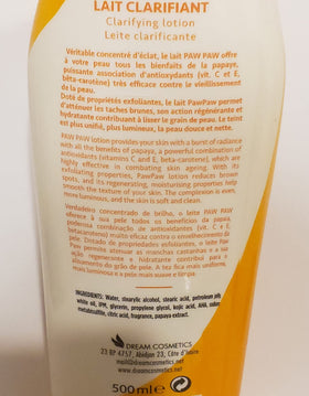 PAWPAW product texture close-up highlighting gentle exfoliant particles and smoothing benefit