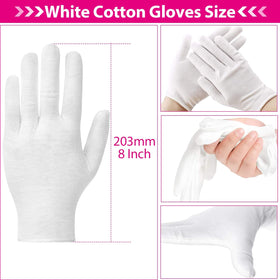 PAXCOO gloves next to ruler showing medium 8-inch fit