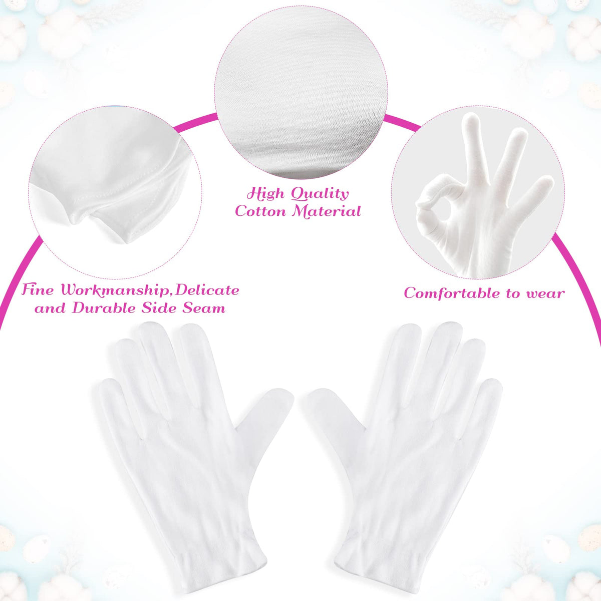 PAXCOO gloves beside ruler showing 9.4-inch XL length advantage