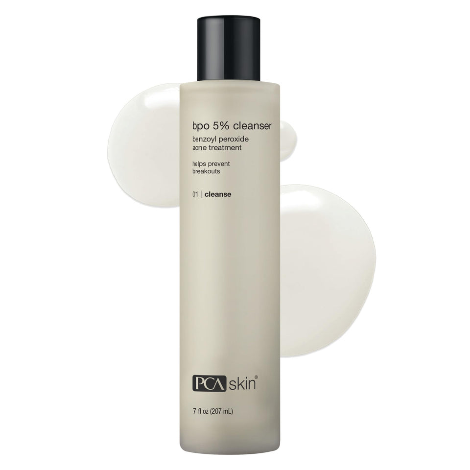 PCA SKIN bottle front view showing clean packaging and calming benefit